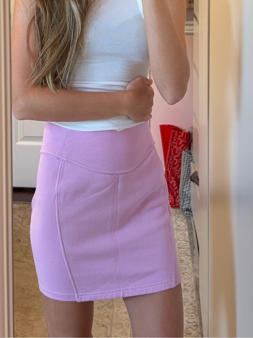 Lululemon Scuba High-Rise Mini Skirt - Vita Pink